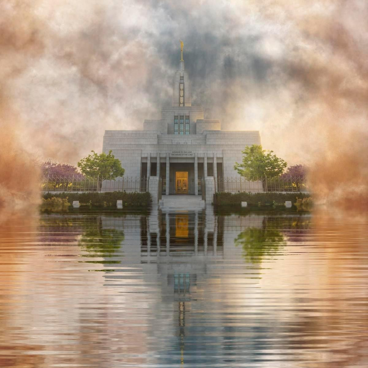 Millennial Reflection Draper Temple Gallery Wrap