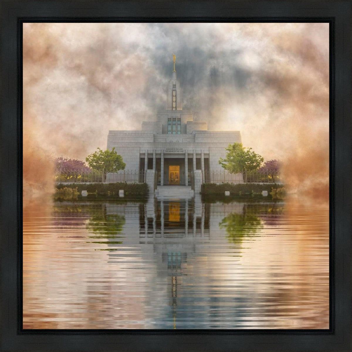 Millennial Reflection Draper Temple Gallery Wrap