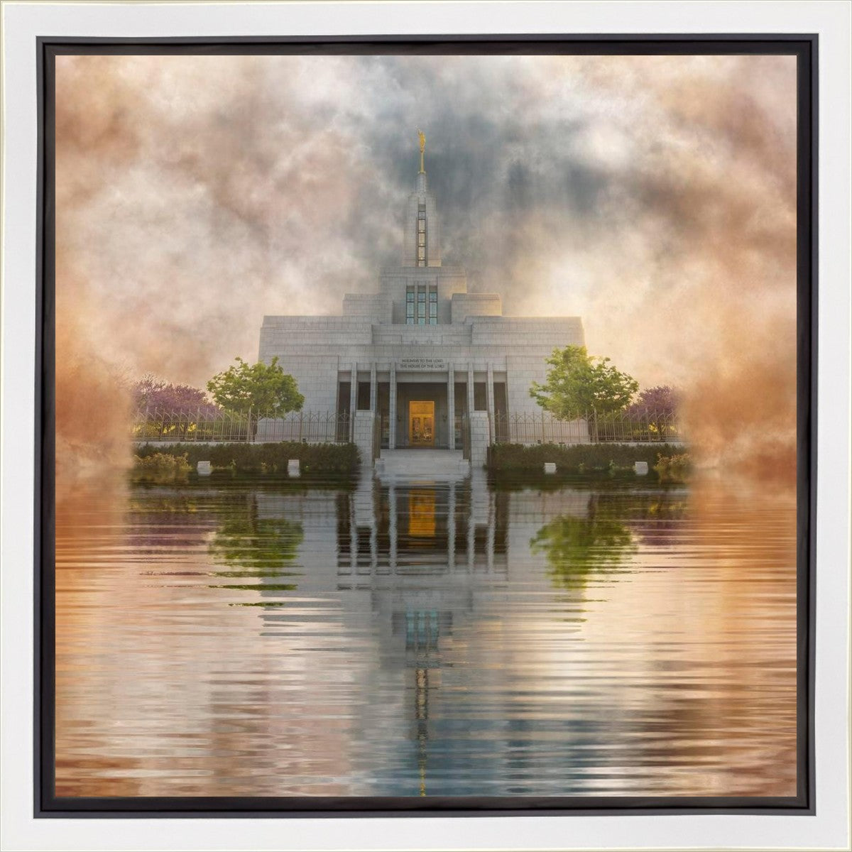 Millennial Reflection Draper Temple Gallery Wrap