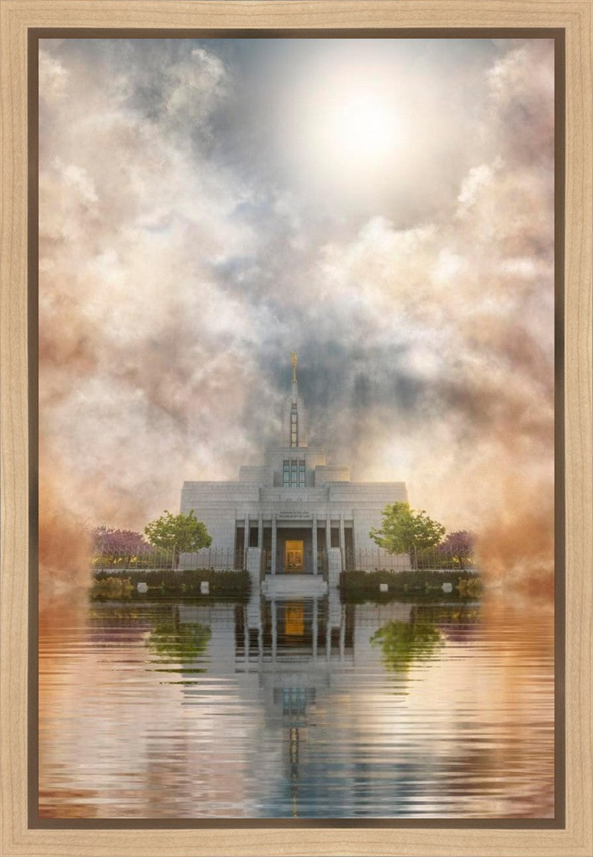 Millennial Reflection Draper Temple Gallery Wrap