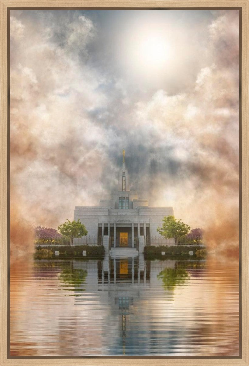 Millennial Reflection Draper Temple Gallery Wrap