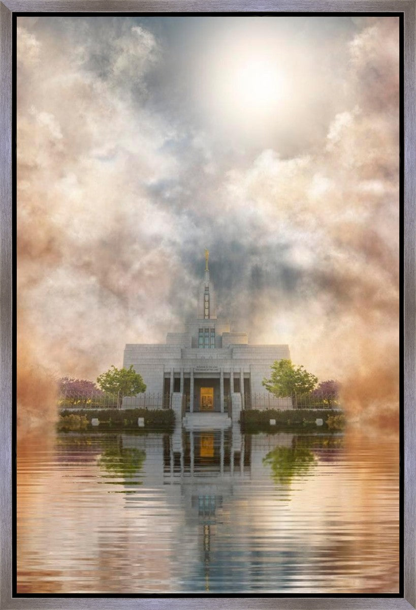 Millennial Reflection Draper Temple Gallery Wrap
