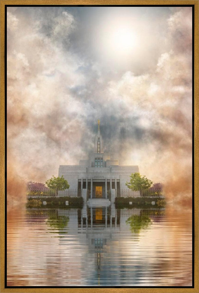 Millennial Reflection Draper Temple Gallery Wrap