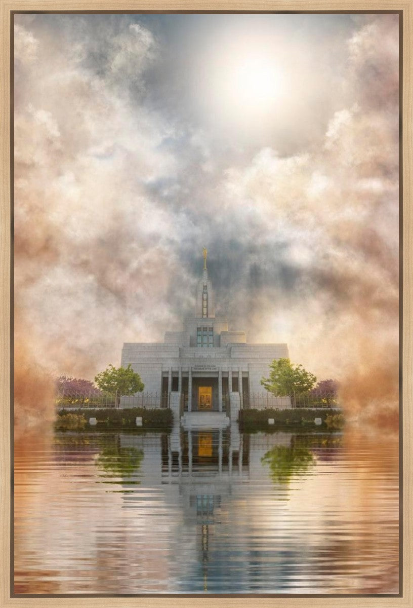 Millennial Reflection Draper Temple Gallery Wrap