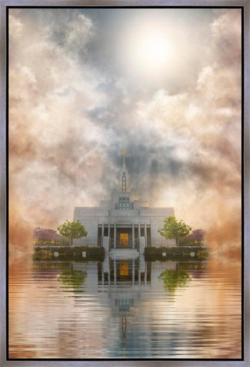 Millennial Reflection Draper Temple Gallery Wrap