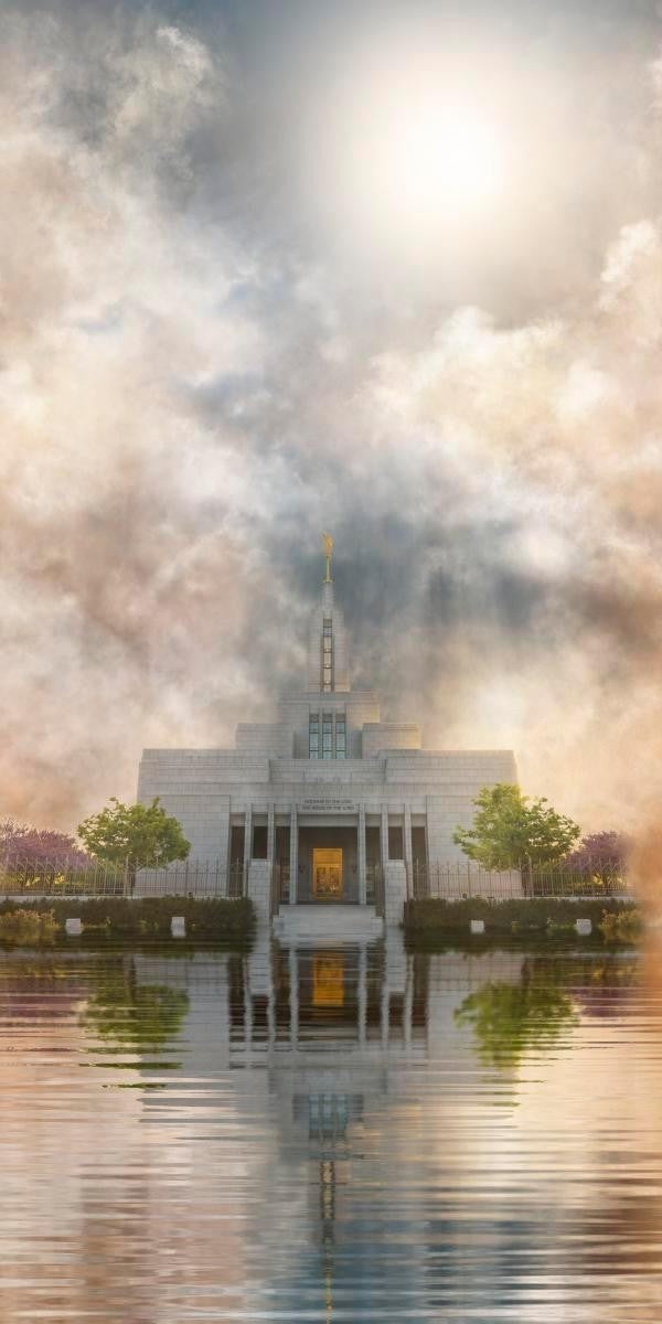 Millennial Reflection Draper Temple Gallery Wrap