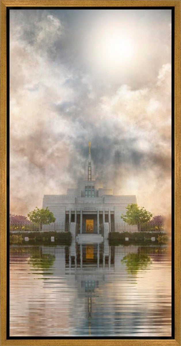Millennial Reflection Draper Temple Gallery Wrap