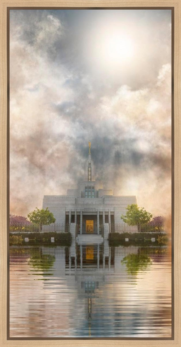 Millennial Reflection Draper Temple Gallery Wrap