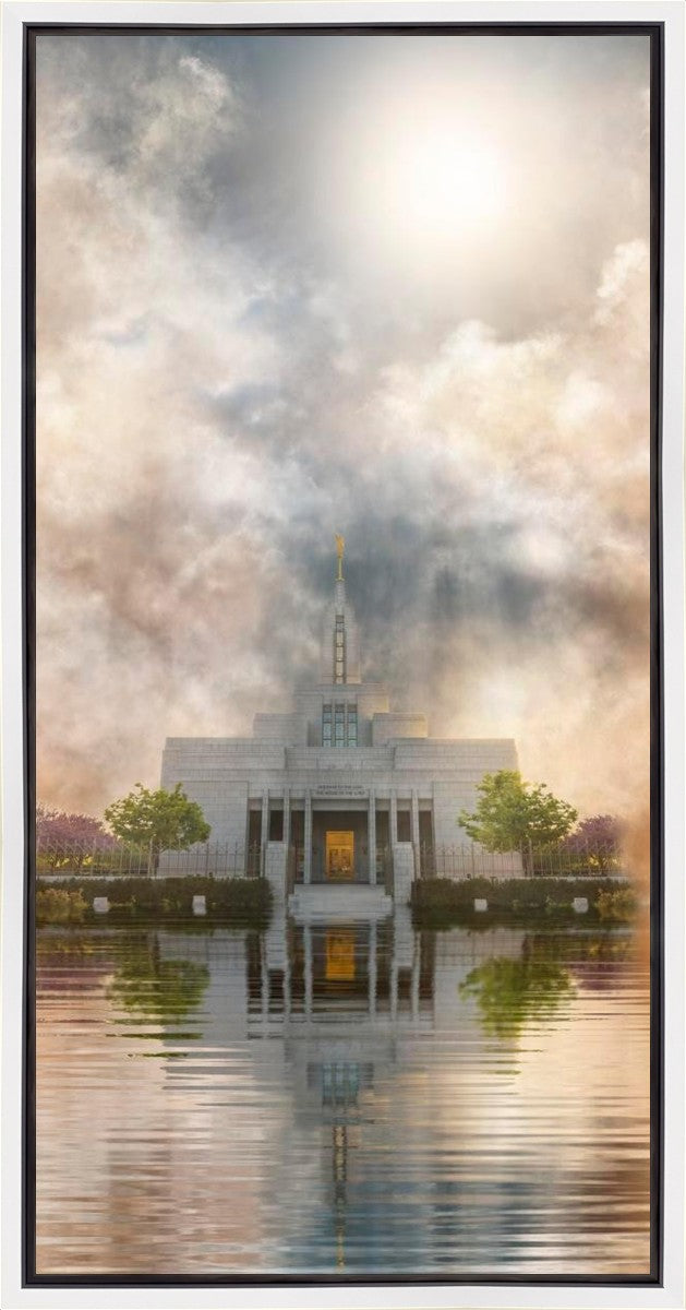 Millennial Reflection Draper Temple Gallery Wrap