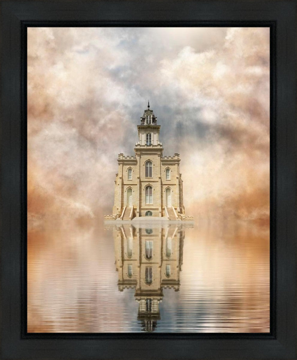 Millennial Reflection Manti Temple Gallery Wrap