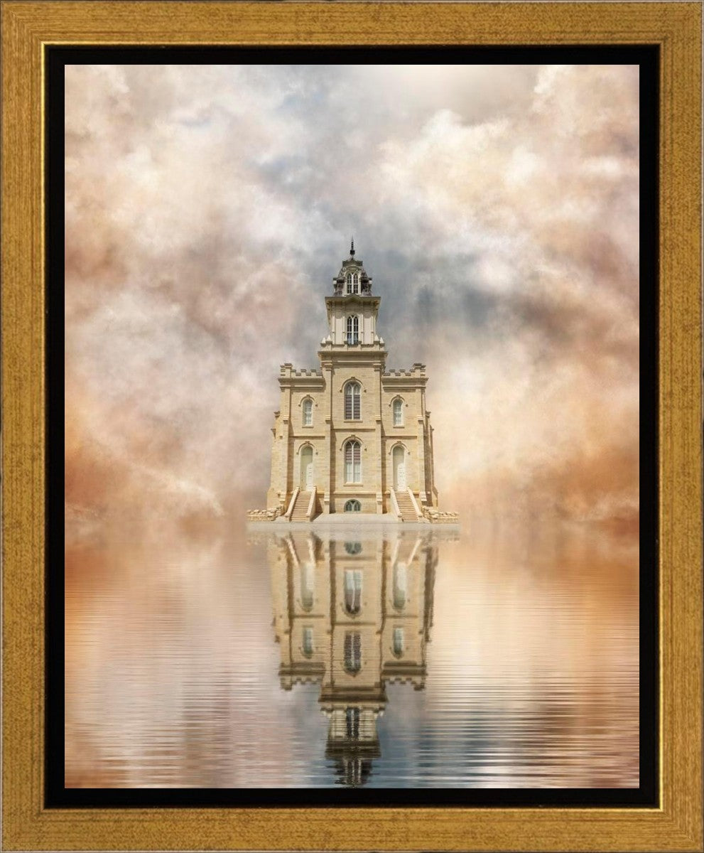 Millennial Reflection Manti Temple Gallery Wrap