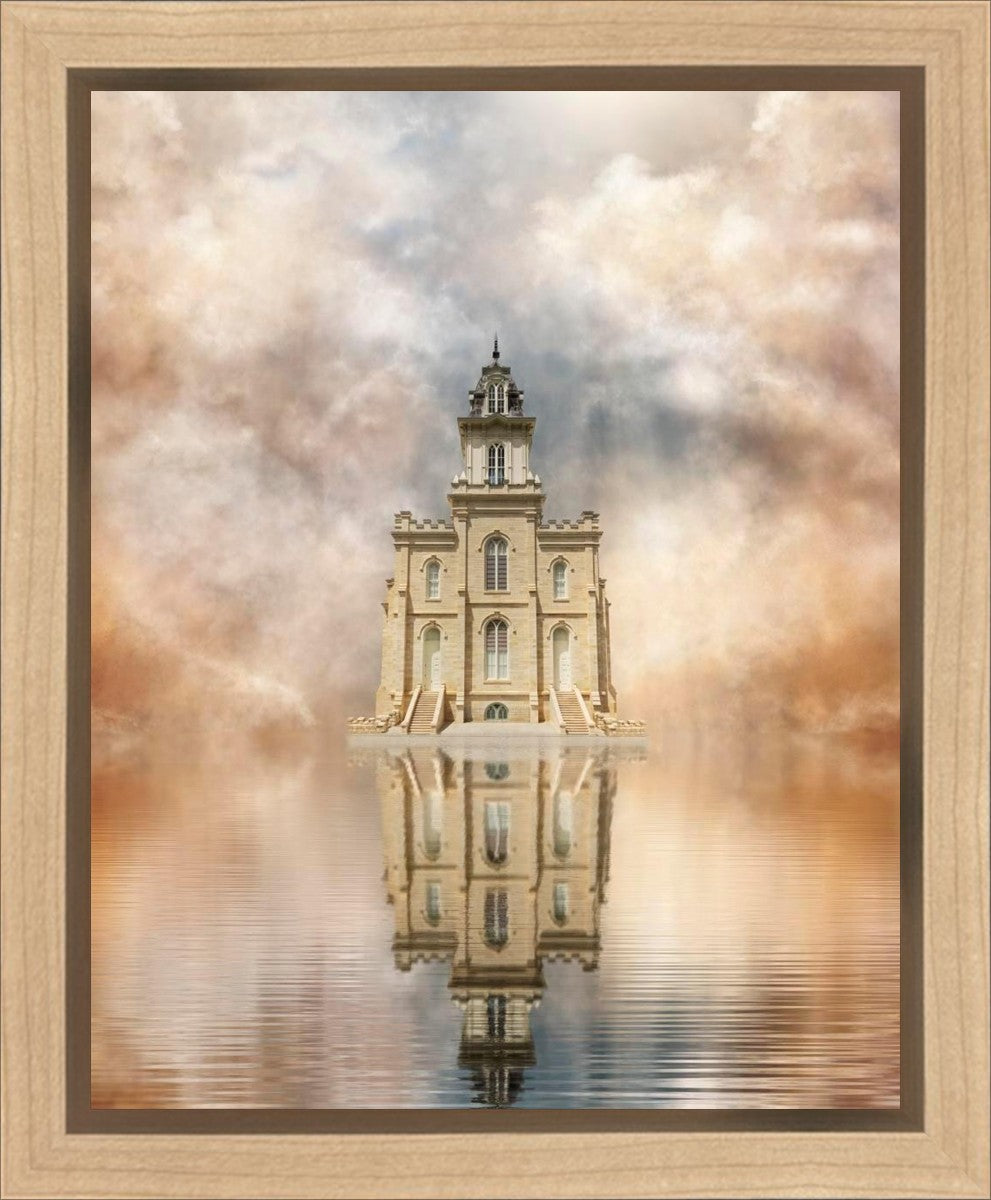 Millennial Reflection Manti Temple Gallery Wrap
