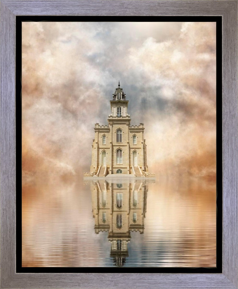 Millennial Reflection Manti Temple Gallery Wrap