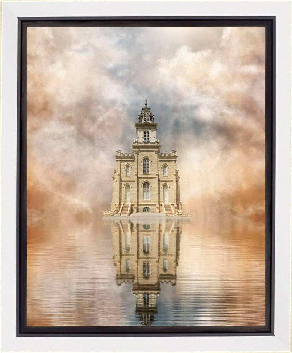 Millennial Reflection Manti Temple Gallery Wrap
