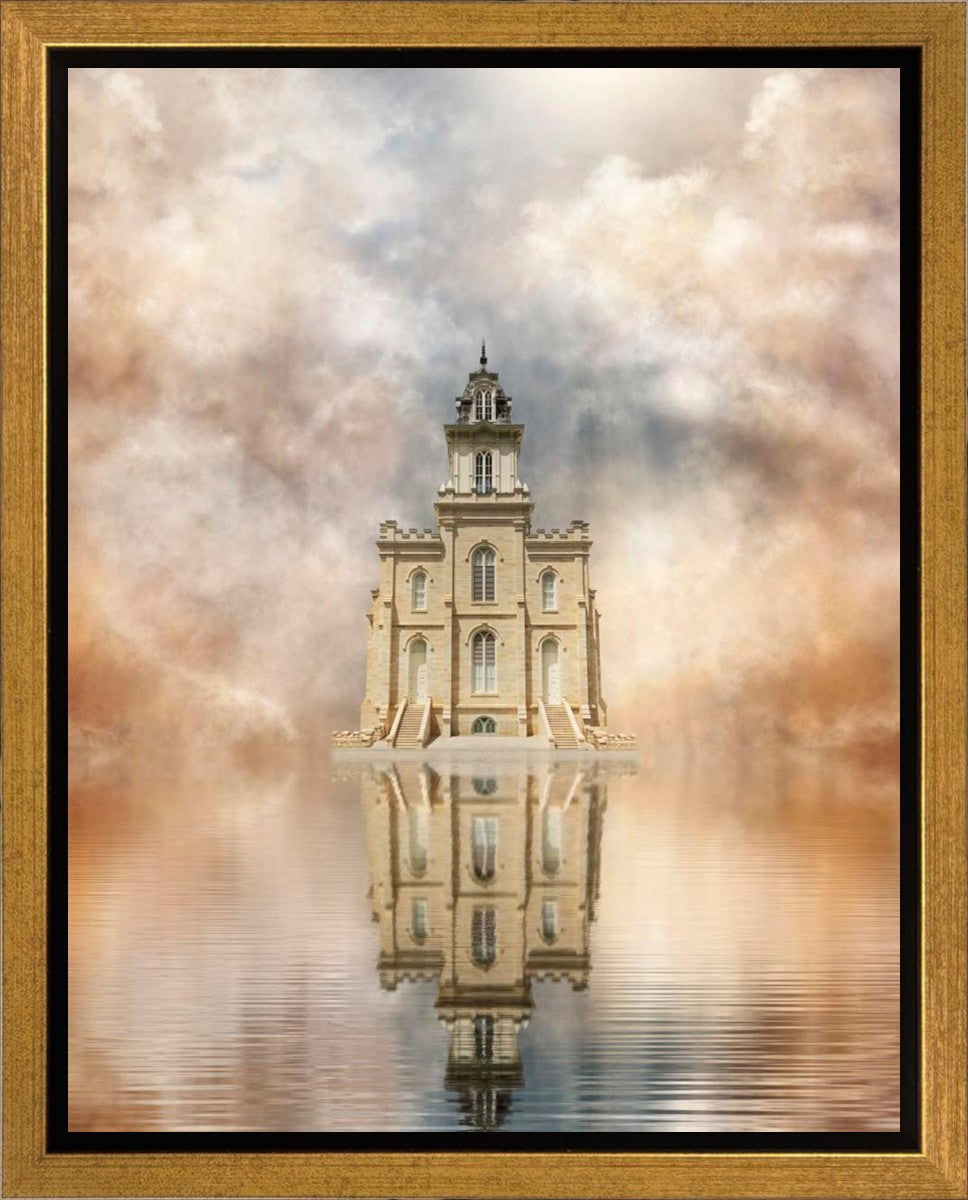Millennial Reflection Manti Temple Gallery Wrap