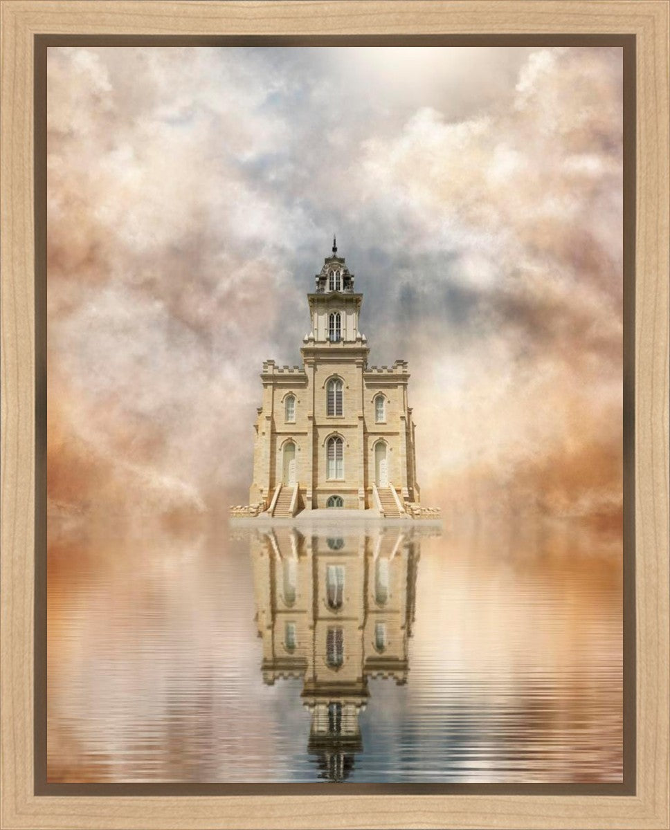 Millennial Reflection Manti Temple Gallery Wrap