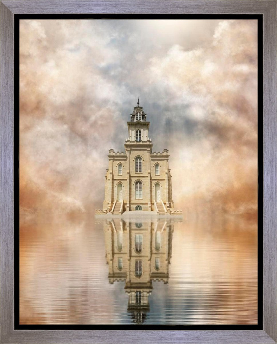 Millennial Reflection Manti Temple Gallery Wrap