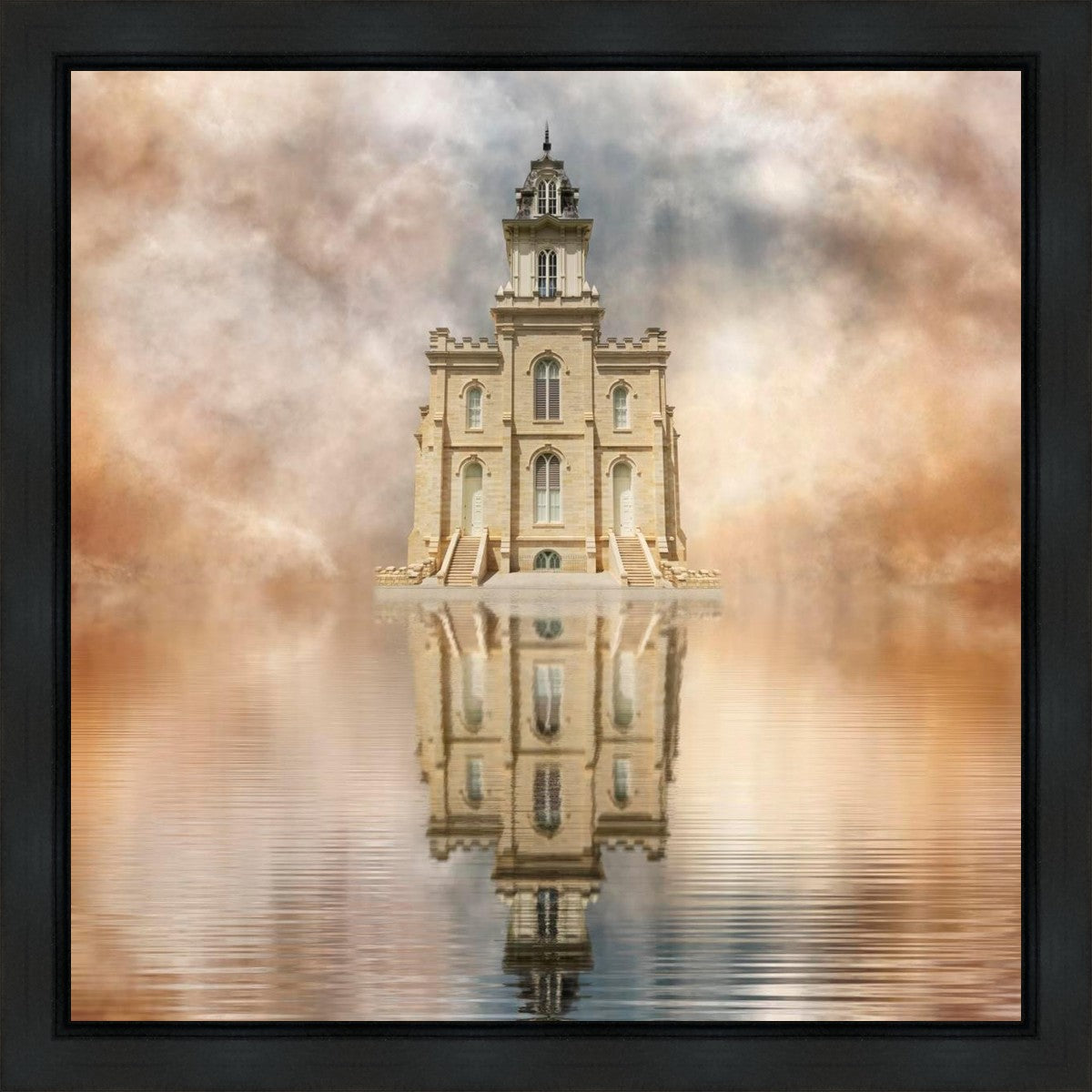 Millennial Reflection Manti Temple Gallery Wrap