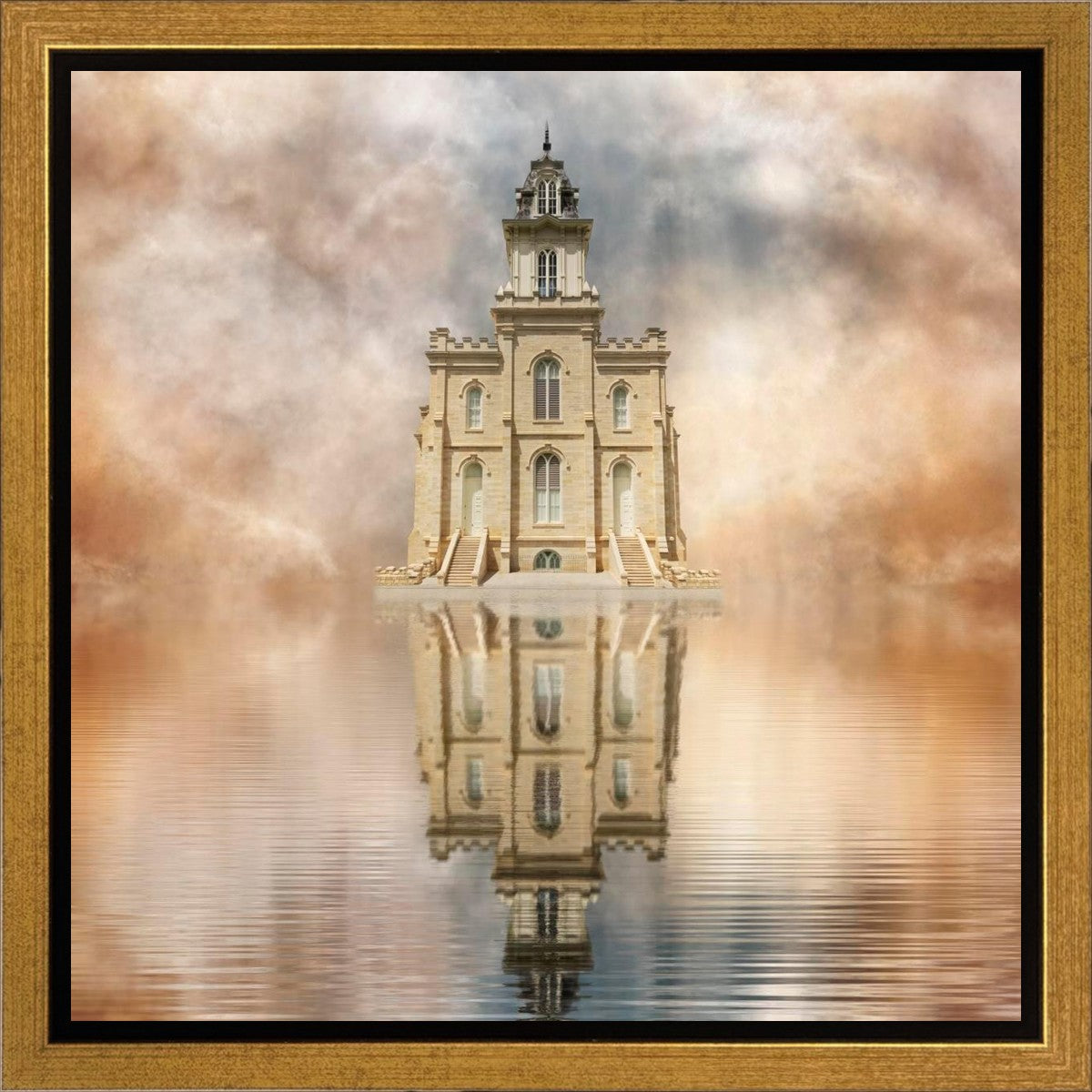 Millennial Reflection Manti Temple Gallery Wrap