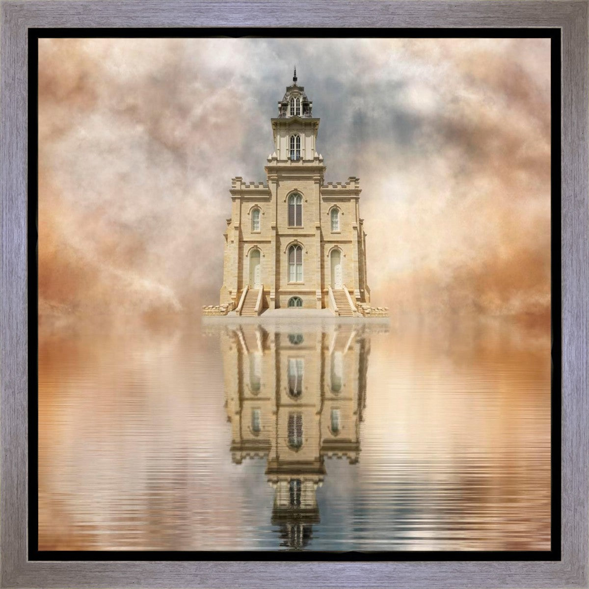 Millennial Reflection Manti Temple Gallery Wrap