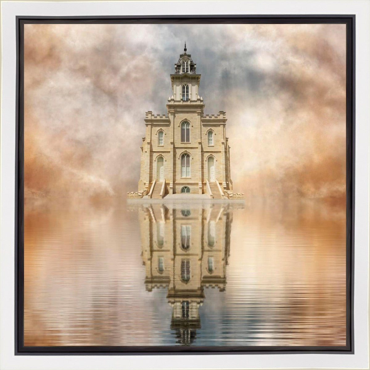Millennial Reflection Manti Temple Gallery Wrap
