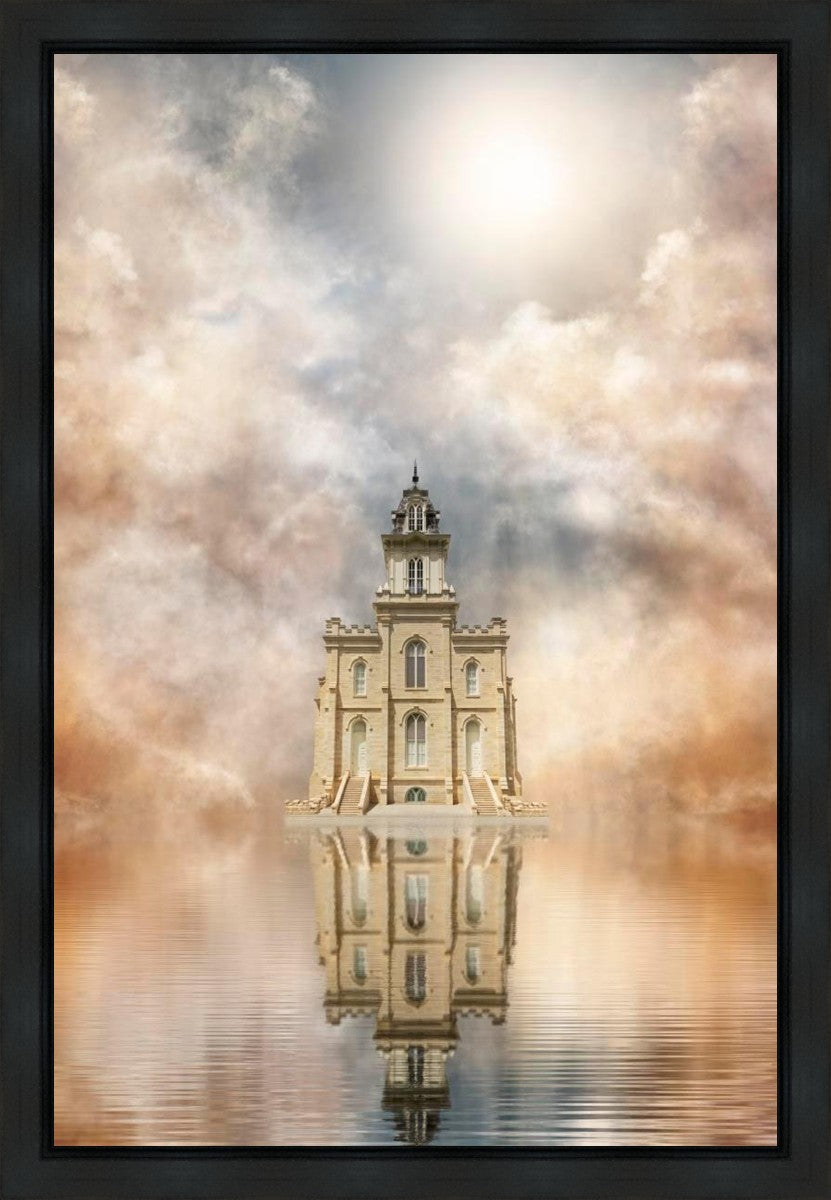 Millennial Reflection Manti Temple Gallery Wrap
