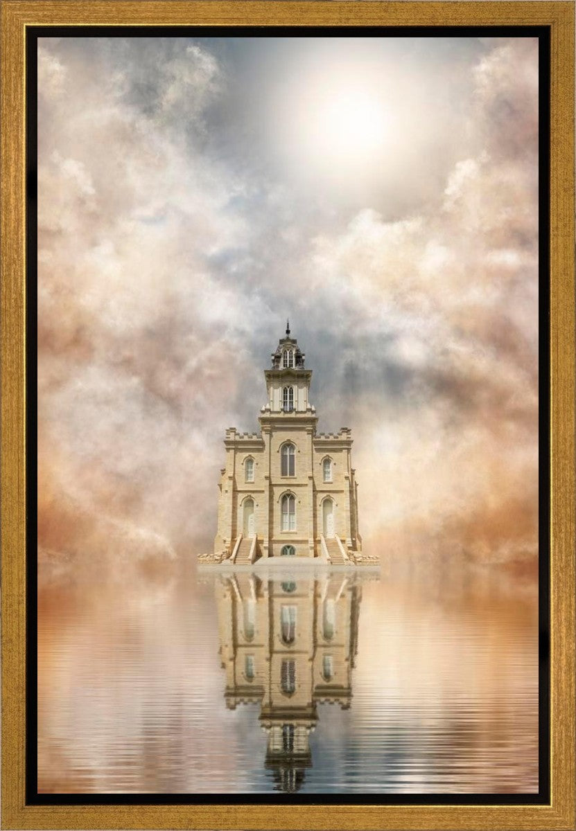 Millennial Reflection Manti Temple Gallery Wrap