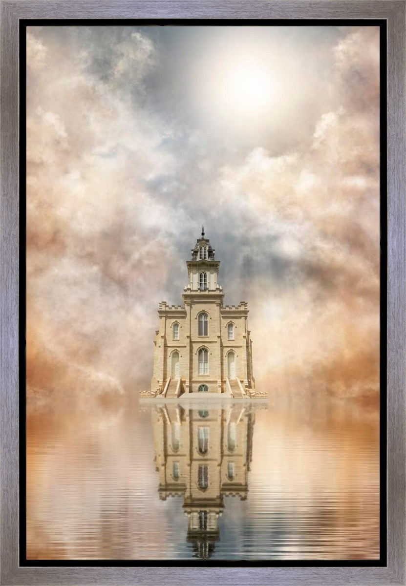 Millennial Reflection Manti Temple Gallery Wrap
