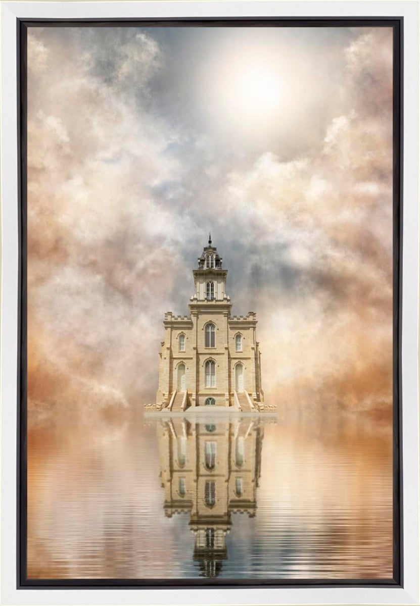 Millennial Reflection Manti Temple Gallery Wrap