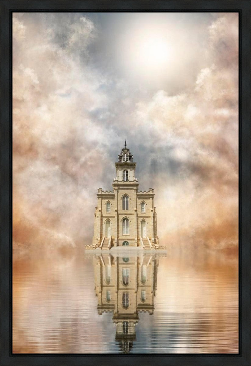 Millennial Reflection Manti Temple Gallery Wrap