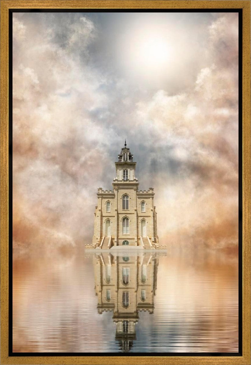Millennial Reflection Manti Temple Gallery Wrap