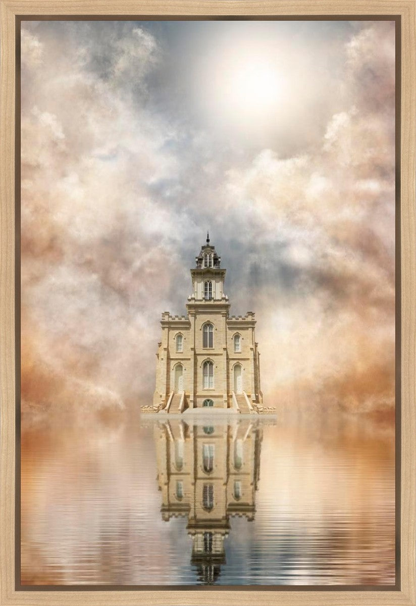 Millennial Reflection Manti Temple Gallery Wrap