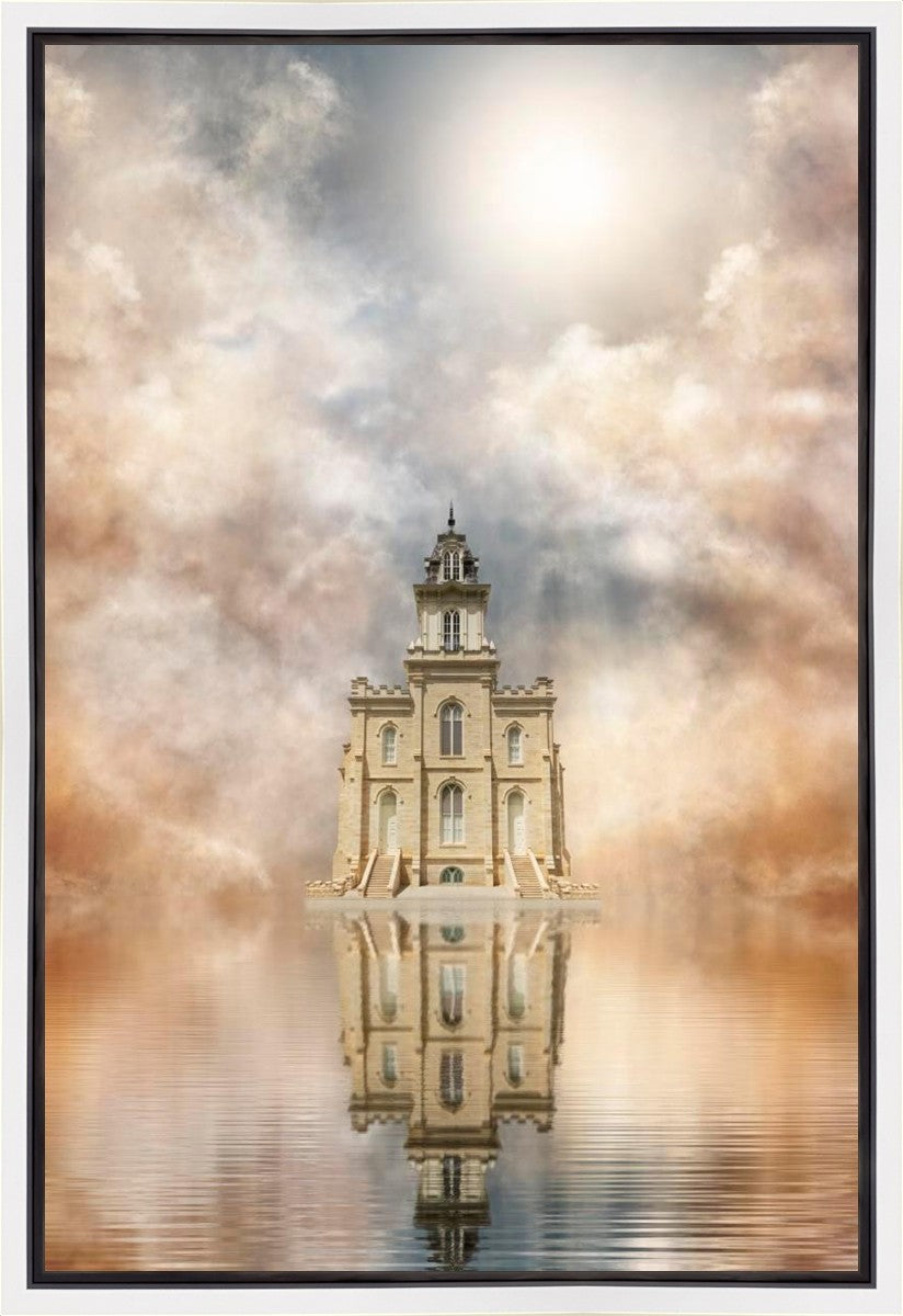 Millennial Reflection Manti Temple Gallery Wrap