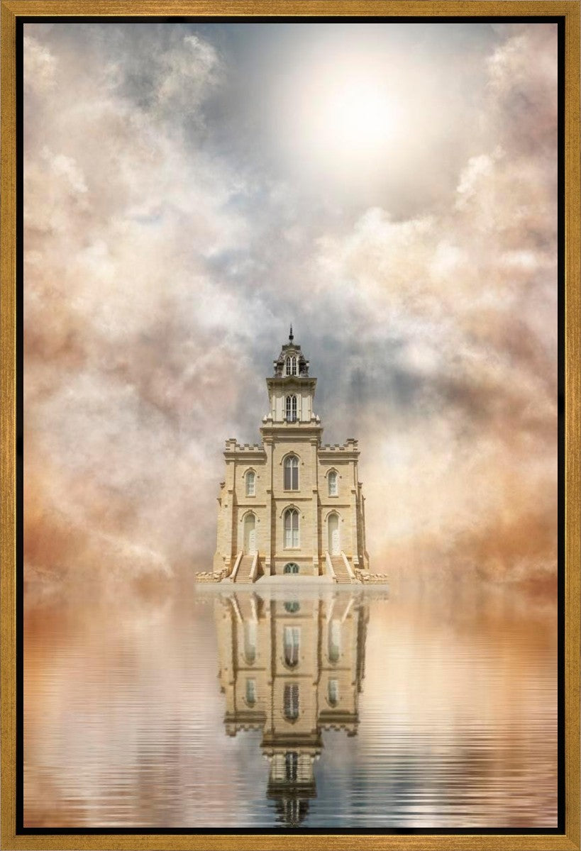 Millennial Reflection Manti Temple Gallery Wrap