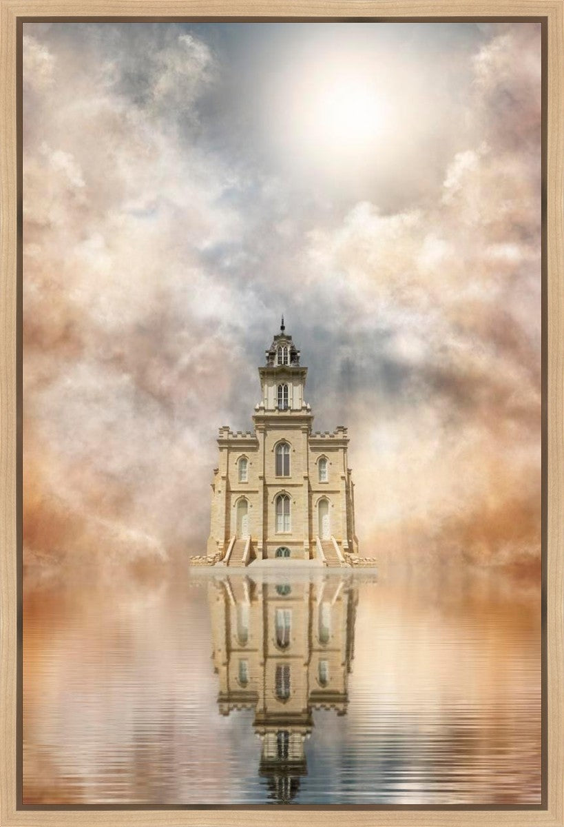 Millennial Reflection Manti Temple Gallery Wrap