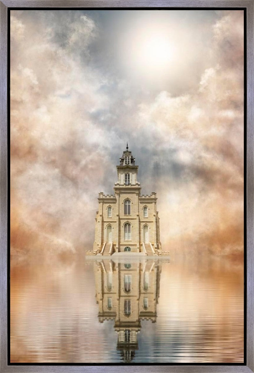 Millennial Reflection Manti Temple Gallery Wrap