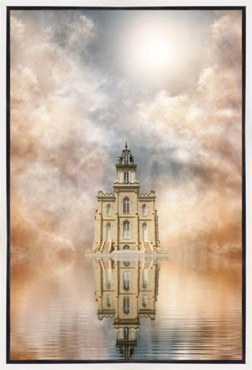 Millennial Reflection Manti Temple Gallery Wrap
