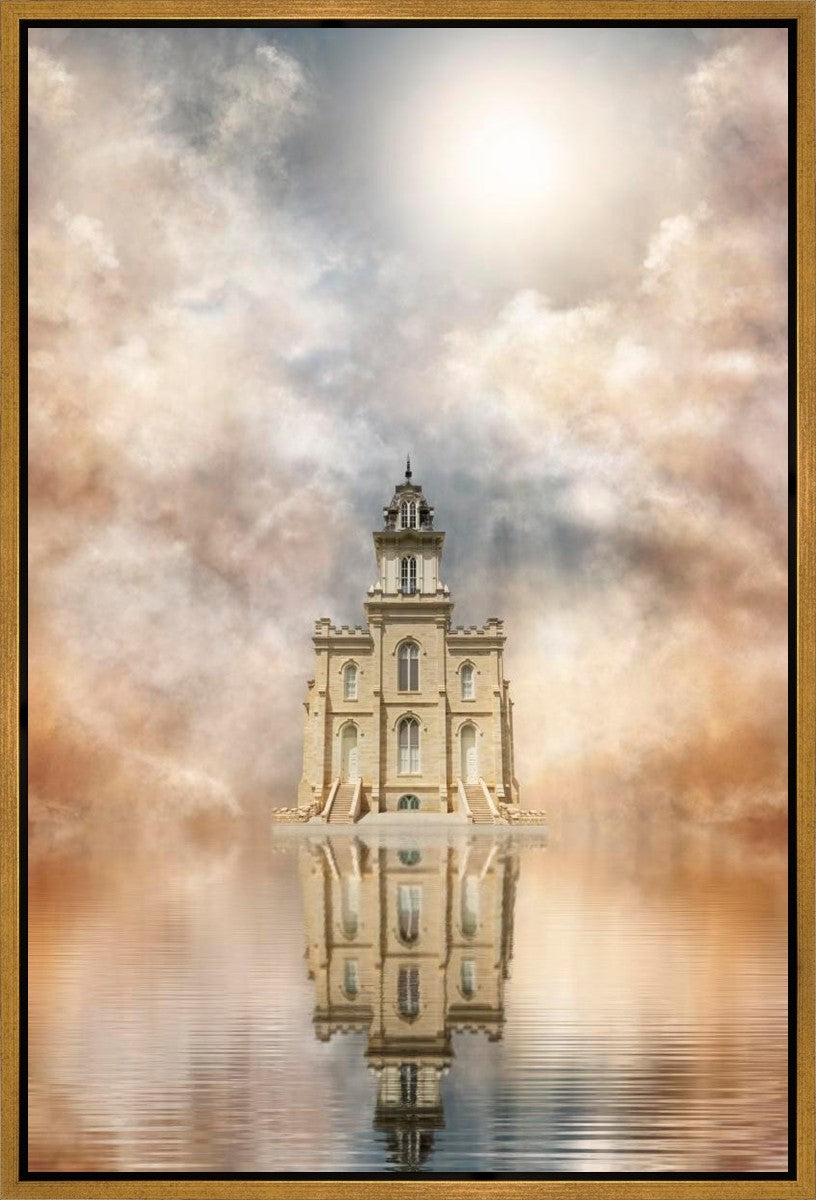 Millennial Reflection Manti Temple Gallery Wrap