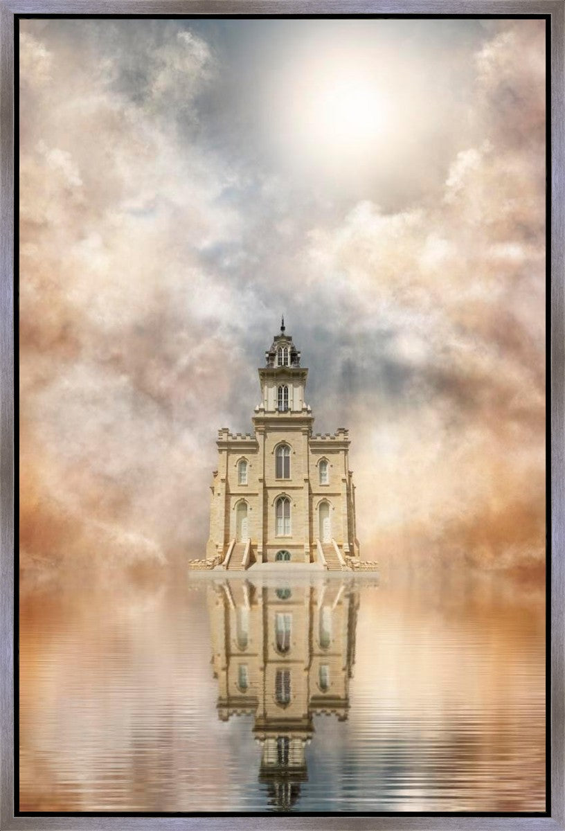 Millennial Reflection Manti Temple Gallery Wrap