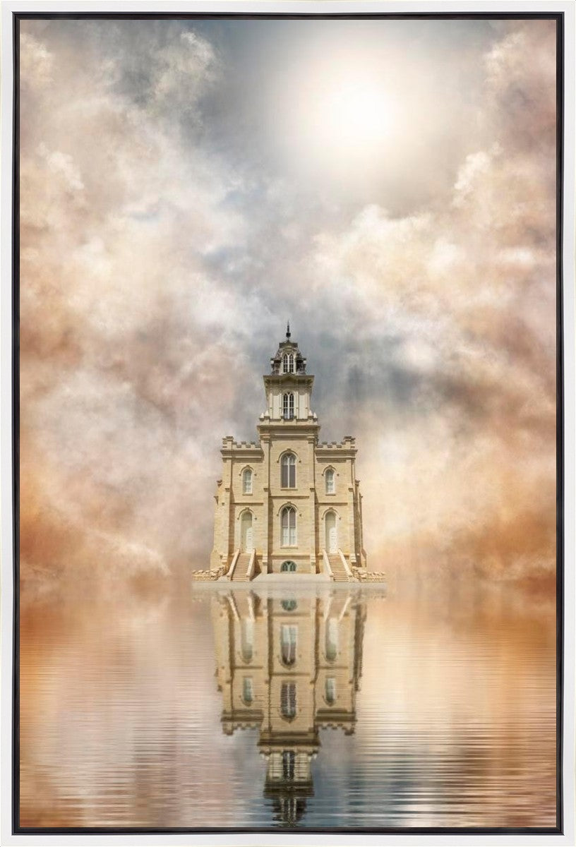 Millennial Reflection Manti Temple Gallery Wrap