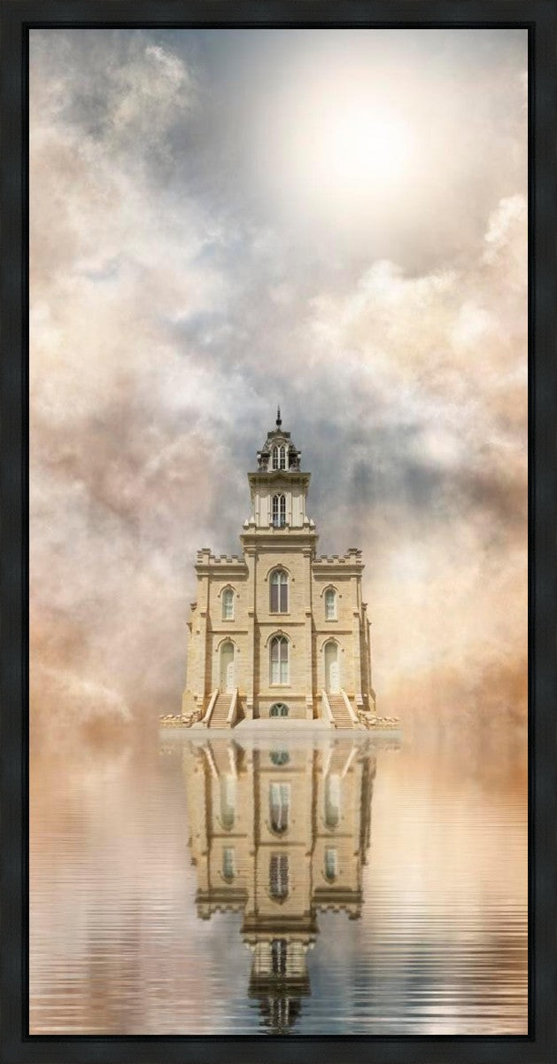 Millennial Reflection Manti Temple Gallery Wrap