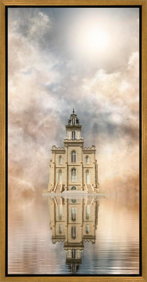 Millennial Reflection Manti Temple Gallery Wrap