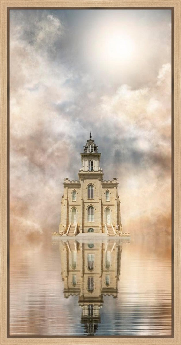 Millennial Reflection Manti Temple Gallery Wrap