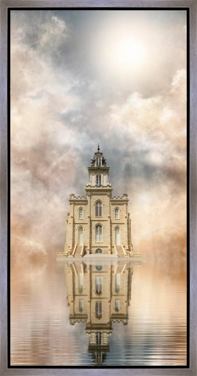 Millennial Reflection Manti Temple Gallery Wrap