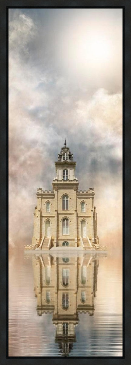 Millennial Reflection Manti Temple Gallery Wrap
