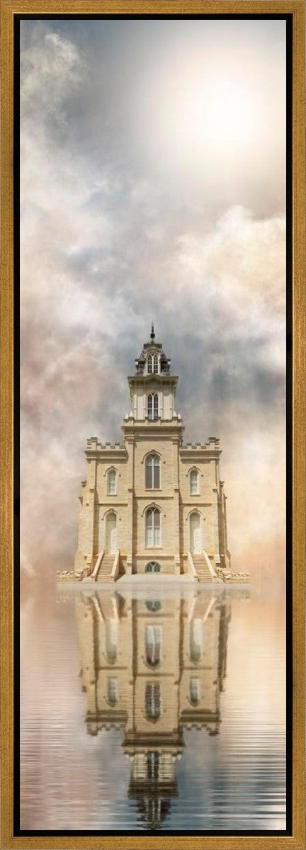 Millennial Reflection Manti Temple Gallery Wrap