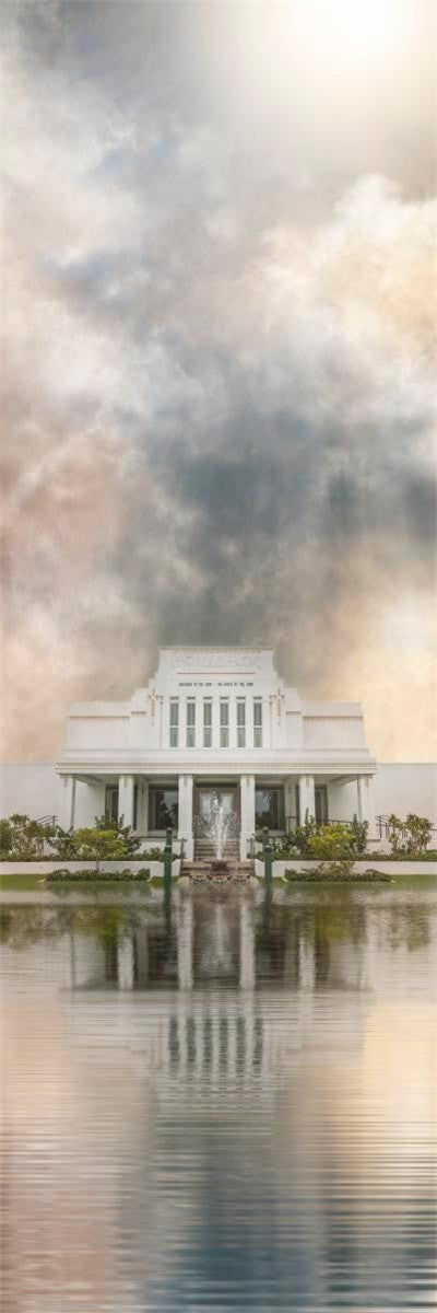 Millennial Reflection Laie Hawaii Temple Gallery Wrap
