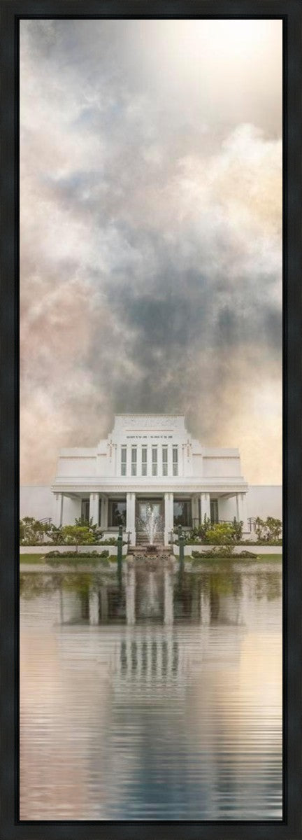 Millennial Reflection Laie Hawaii Temple Gallery Wrap