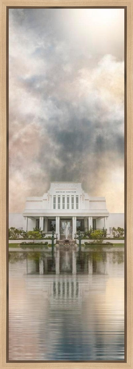 Millennial Reflection Laie Hawaii Temple Gallery Wrap
