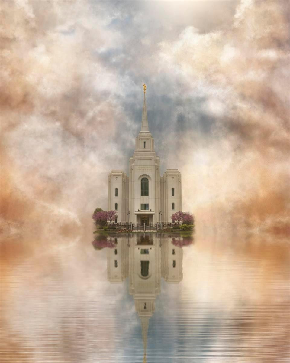 Millennial Reflection Brigham City Utah Temple Gallery Wrap